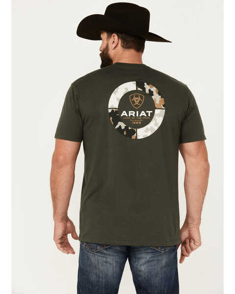 Image #4 - Ariat Men's Camo Ring Logo Short Sleeve Graphic T-Shirt , , hi-res