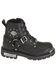 Image #2 - Harley Davidson Women's Becky Moto Boots - Round Toe, Black, hi-res
