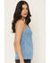 Image #2 - Idyllwind Women's Weona Studded Faux Suede Cami, Steel Blue, hi-res