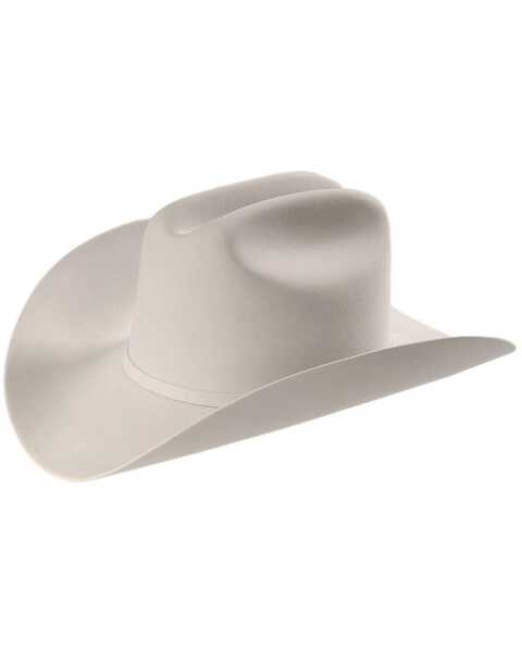 Larry Mahan Men's 6X Fur Felt Western Hat, Platinum, hi-res