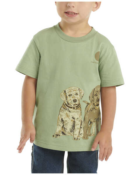 Carhartt Toddler Boys' Puppy Wrap Short Sleeve Graphic T-Shirt , Green, hi-res