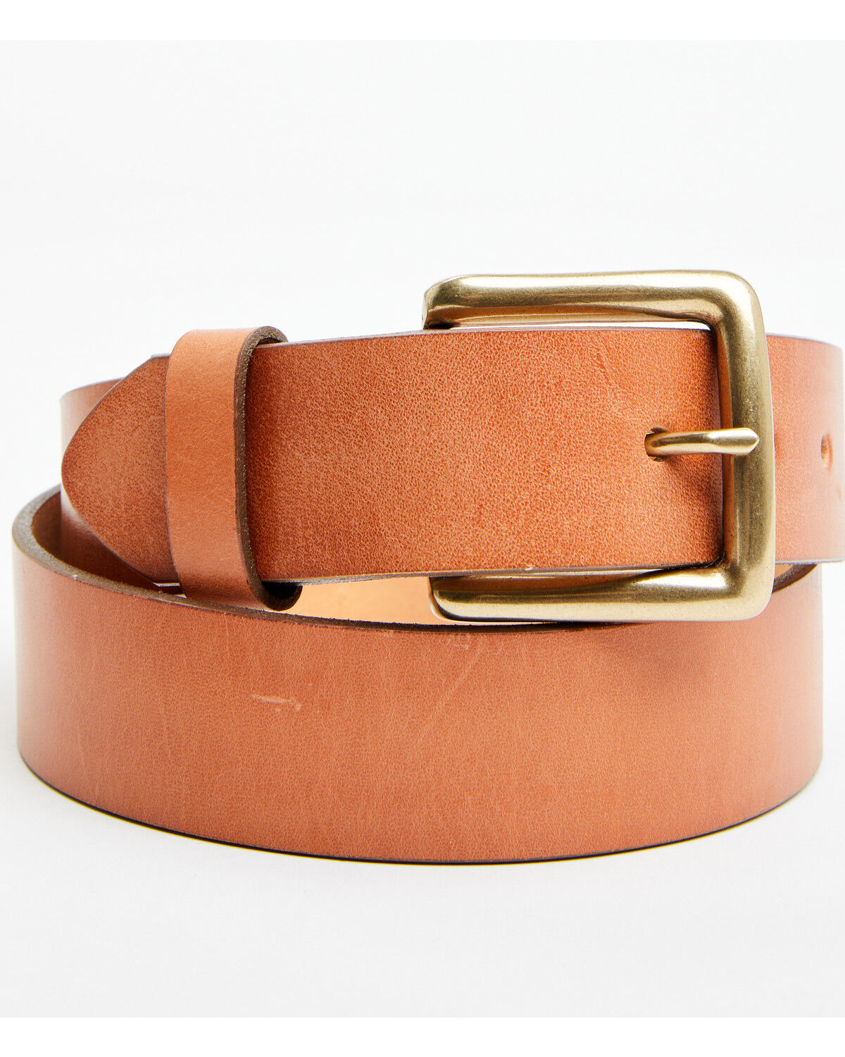 Image #1 - Brothers and Sons Reid Smooth Leather Belt, Tan, hi-res