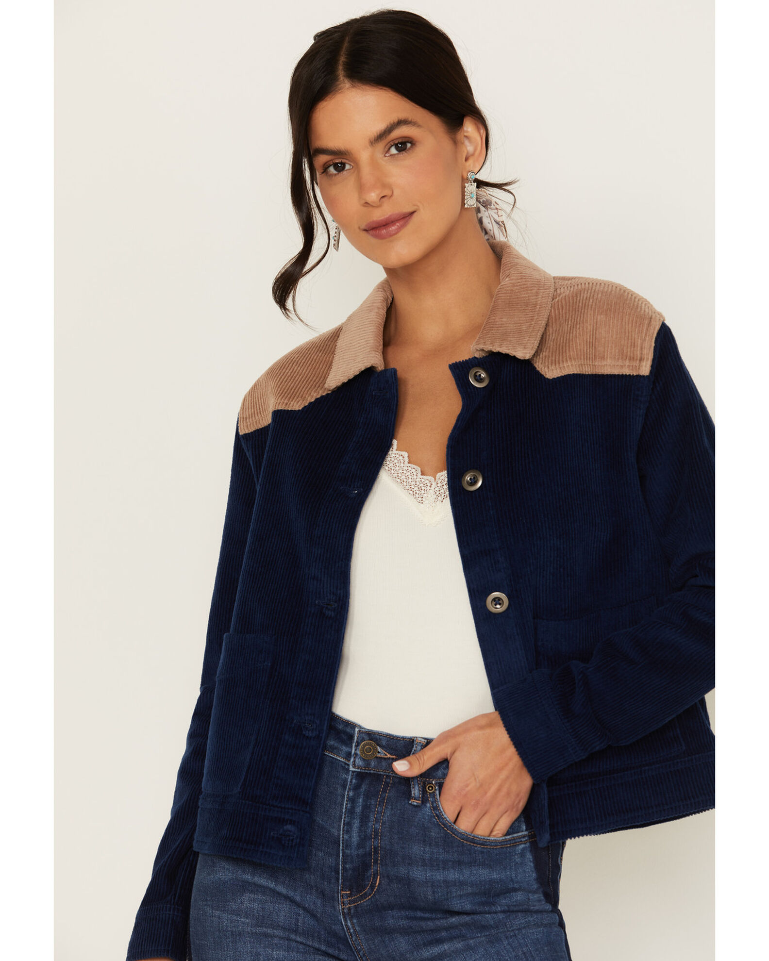 Women's color block jacket online