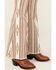 Image #2 - Rock & Roll Denim Girls' Southwestern Striped Flare Stretch Denim Jeans, Cream, hi-res