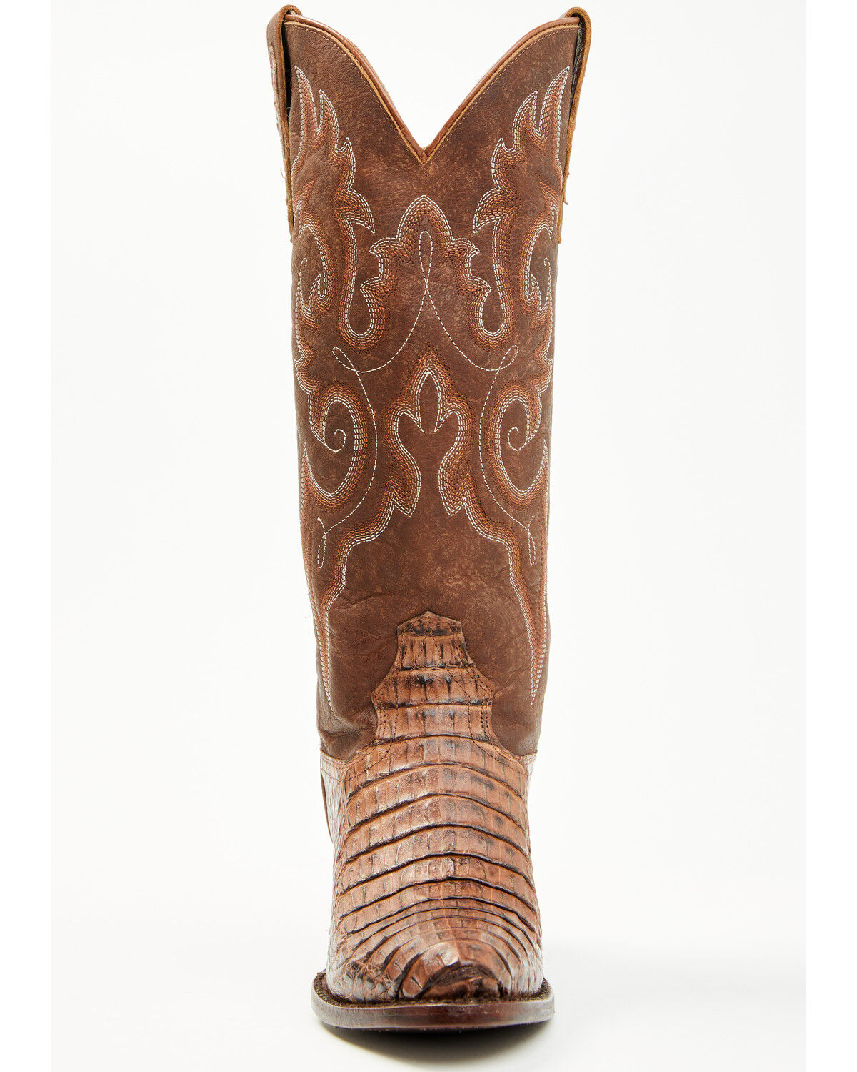 Image #4 - Shyanne Women's Aurelia Exotic Caiman Western Boots - Round Toe, Brown, hi-res