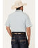 Image #4 - Kimes Ranch Men's Tucco Plaid Print Shirt Sleeve Button-Down Performance Western Shirt, Blue, hi-res