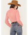 Image #4 - Ariat Women's VentTEK Checkered Print Long Sleeve Button Down Stretch Western Shirt, Red, hi-res
