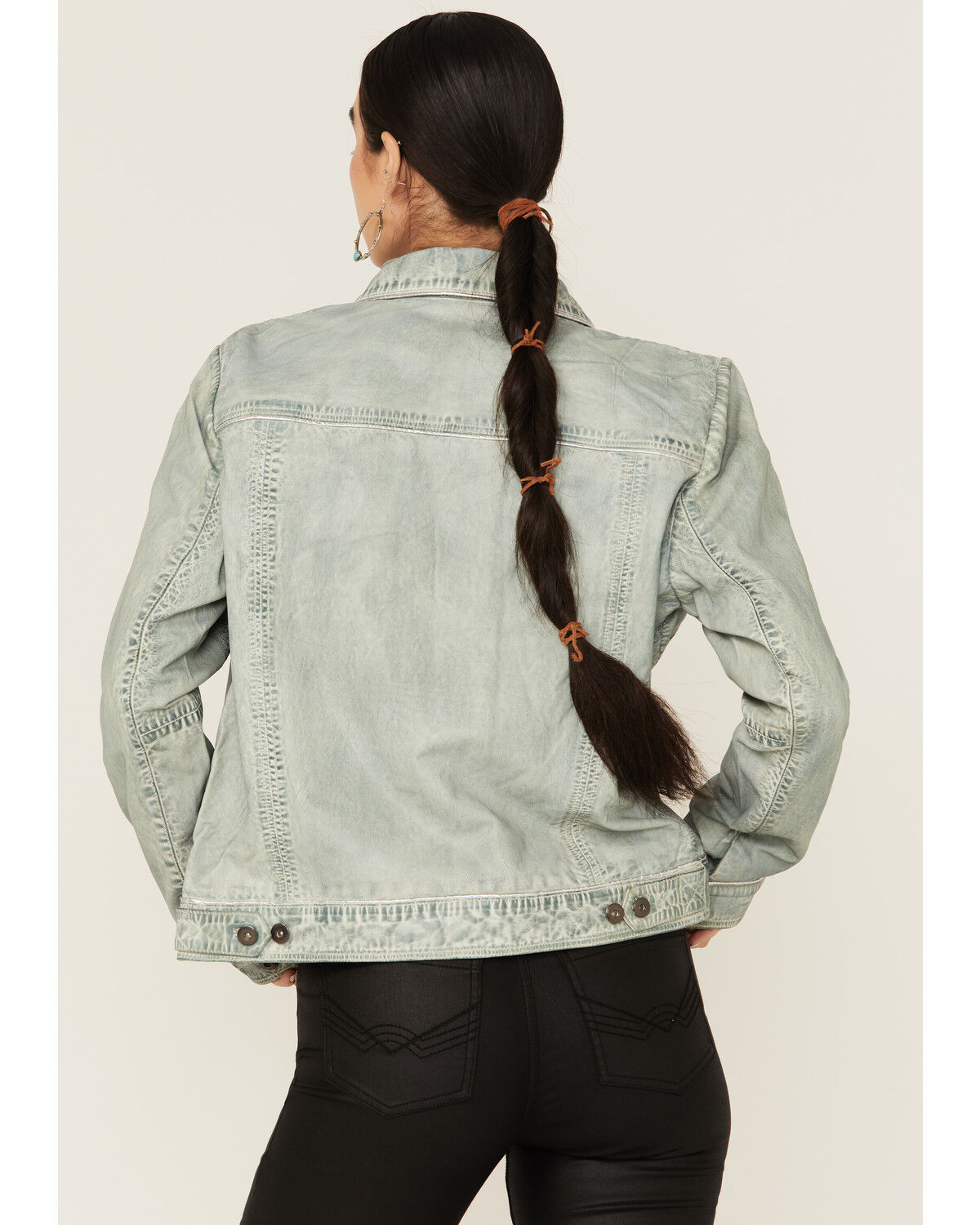 Image #4 - Scully Women's Trucker Jacket, Blue, hi-res