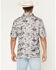 Image #4 - CInch Men's Cowboy Print Short Sleeve Button-Down Stretch Polo Shirt, Grey, hi-res