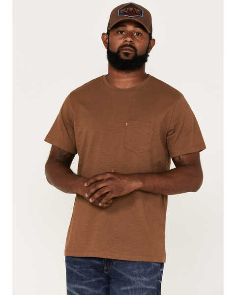 Levi's Men's Classic Pocket T-Shirt, Brown, hi-res