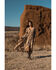 Image #1 - Shyanne Women's Horse Print Chiffon Maxi Dress, Coffee, hi-res