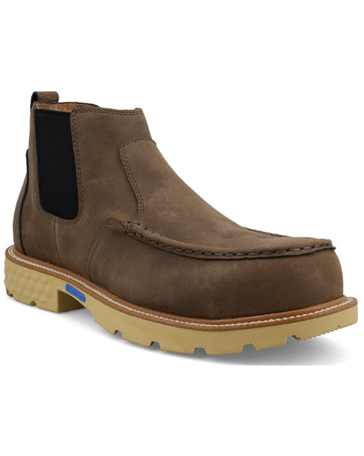 Image #1 - Twisted X Men's 4" Shitake Chelsea Work Boots - Nano Toe, Natural, hi-res