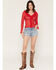 Image #1 - 7 For All Mankind Women's June Light Wash Denim Shorts, Light Wash, hi-res