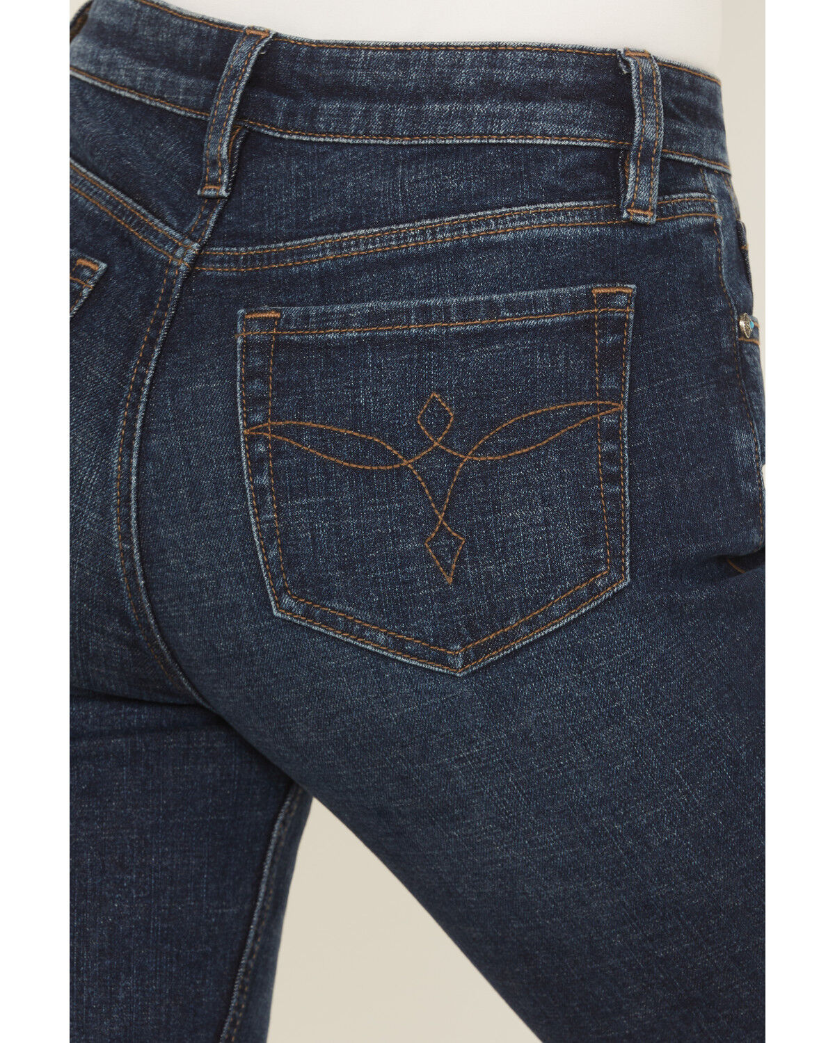 Image #4 - Shyanne Women's Luna High Rise Bootcut Stretch Denim Jeans, Dark Wash, hi-res