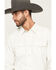 Image #2 - Cody James Men's Wyatt Stripe Print Long Sleeve Snap Western Shirt, White, hi-res