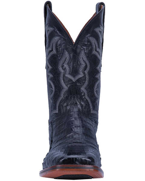 Image #5 - Dan Post Men's Kingsly Exotic Caiman Western Boots - Broad Square Toe, Black, hi-res