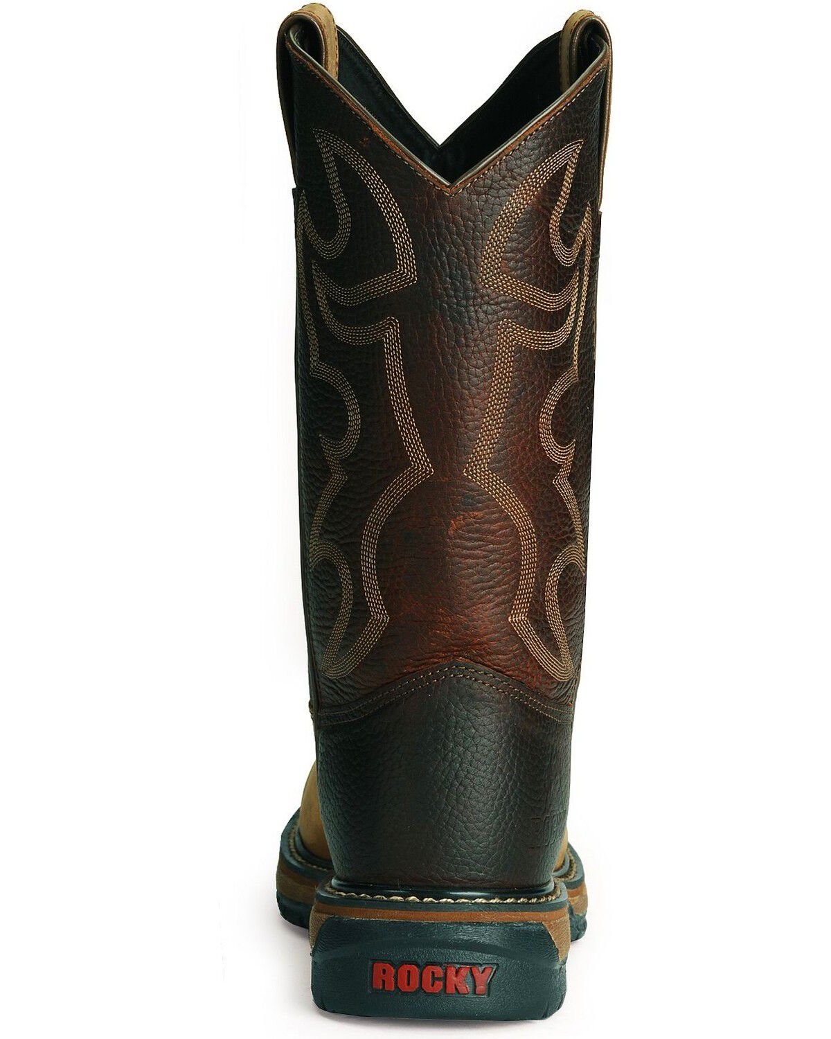 Image #13 - Rocky Men's Branson Roper Work Boots - Soft  Toe, Brown, hi-res