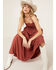 Image #1 - Wrangler Women's Western Print Sleeveless Maxi Dress , Rust Copper, hi-res