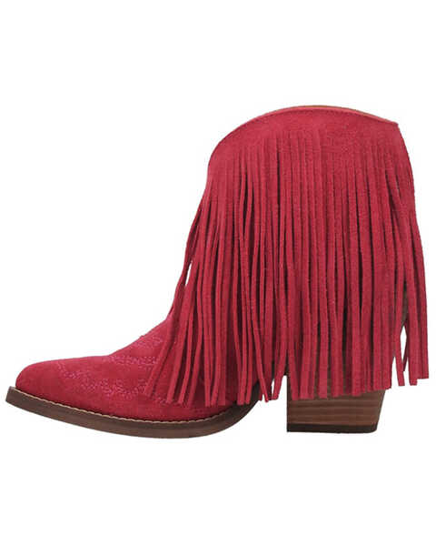 Image #3 - Dingo Women's Tangles Fringe Western Fashion Booties - Pointed Toe , , hi-res