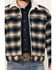 Image #3 - Levi's Men's Plaid Print Sherpa Lined Trucker Jacket, Blue, hi-res