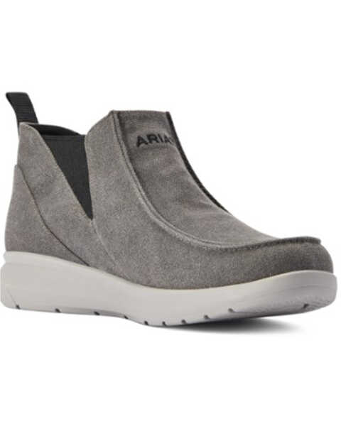 Image #1 - Ariat Men's Hilo Midway Slip-On Casual Shoes - Moc Toe , Grey, hi-res