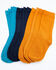 Image #1 - Shyanne Women's Basic Crew Socks - 6 Pack, Multi, hi-res