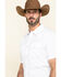 Image #5 - Gibson Men's Solid Short Sleeve Snap Western Shirt - Big, White, hi-res