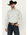 Image #1 - Gibson Men's La Salle Floral Print Long Sleeve Snap Western Shirt, Grey, hi-res