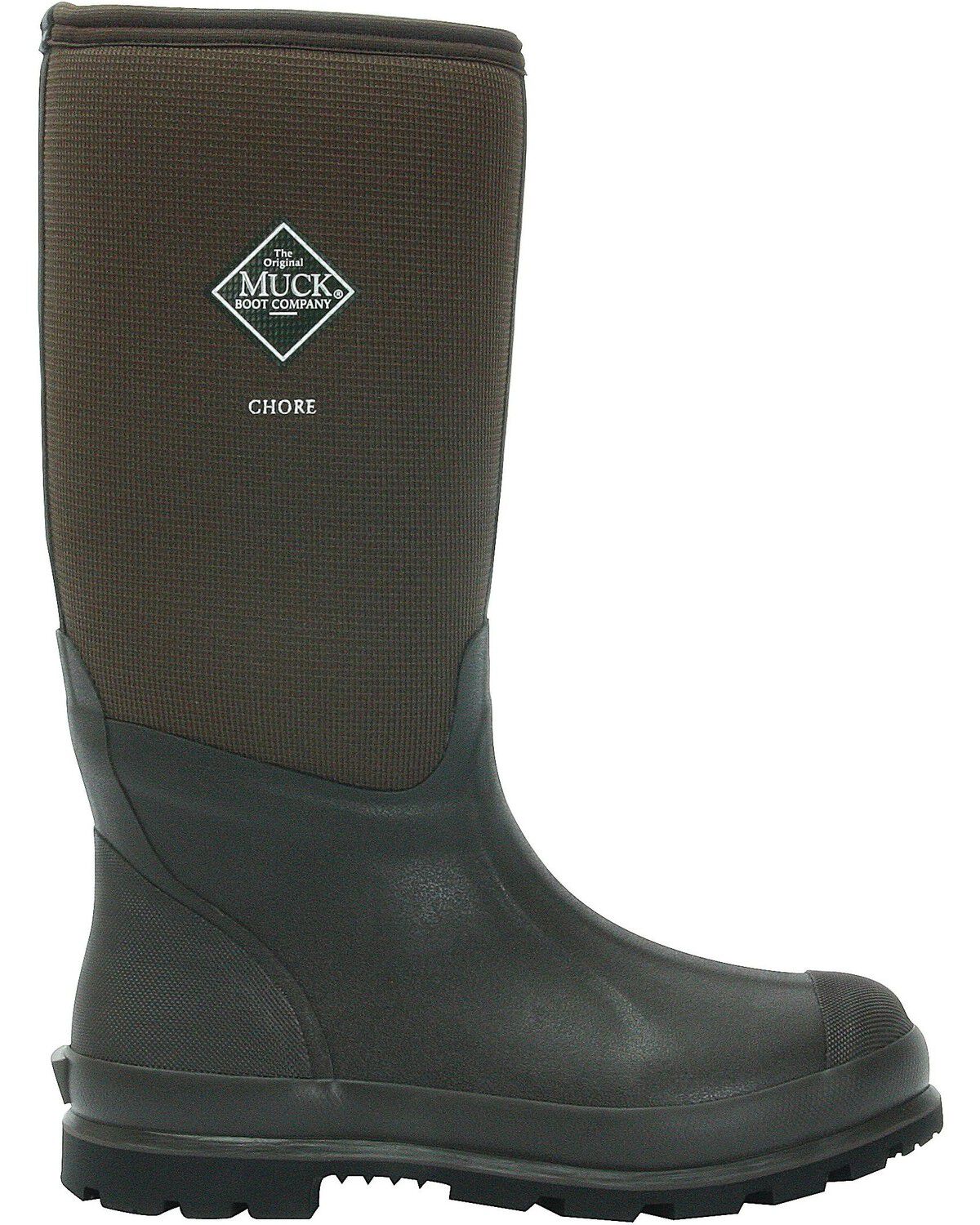 Muck Boots Men's Chore Cool Hi Work Boots - Round Toe, Brown, hi-res