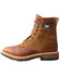 Image #3 - Twisted X Men's Cellstretch 8" Lacer Waterproof Leather Work Boots - Broad Square Toe, Brown, hi-res