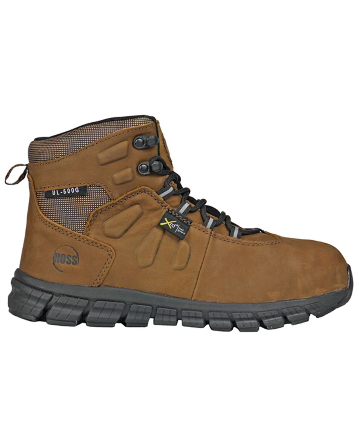 Image #2 - Hoss Men's Tikaboo Ultra Light Lace-Up Work Boots - Composite Toe, Brown, hi-res