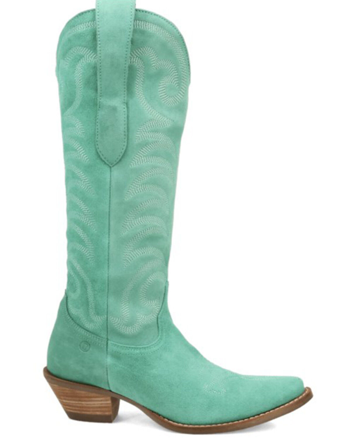 Image #2 - Dingo Women's Movin On Tall Western Boots - Round Toe, Green, hi-res