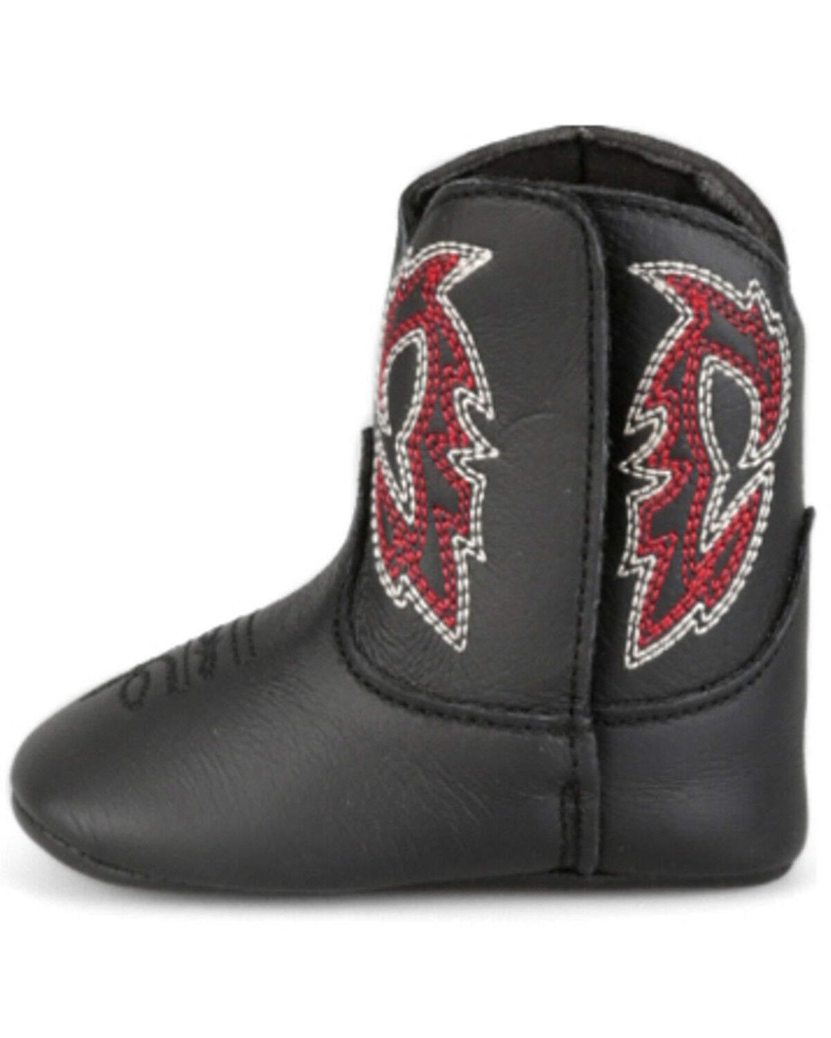 Image #3 - Justin Infant Boys' Baby Canter Western Boots - Broad Square Toe, Black, hi-res