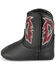 Image #3 - Justin Infant Boys' Baby Canter Western Boots - Broad Square Toe, Black, hi-res