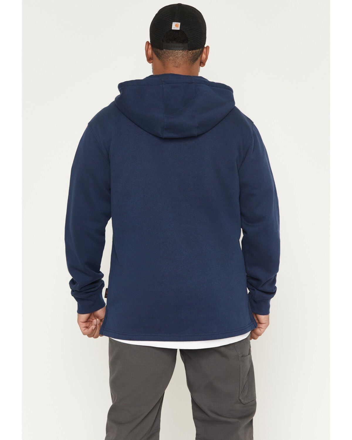 Image #4 - Hawx Men's Stillhouse Half Zip Hooded Jacket, Navy, hi-res