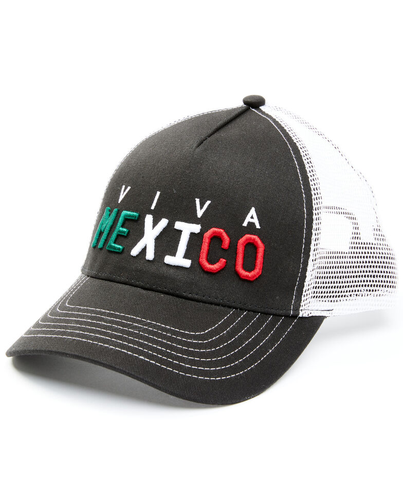 Cody James Men's Viva Mexico Embroidered Mesh-Back Ball Cap , Black, hi-res