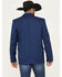 Image #4 - Panhandle Men's Tonal Plaid Print Slim Cut Sportcoat, Navy, hi-res