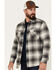 Pendleton Men's Burnside Large Plaid Button Down Western Flannel Shirt , Grey, hi-res