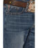 Image #2 - Cody James Men's Wolfstooth Wash Duke Relaxed Bootcut Stretch Denim Jeans, Blue, hi-res