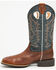 Image #3 - Cody James Men's Montoya Performance Western Boots - Broad Square Toe, Navy, hi-res