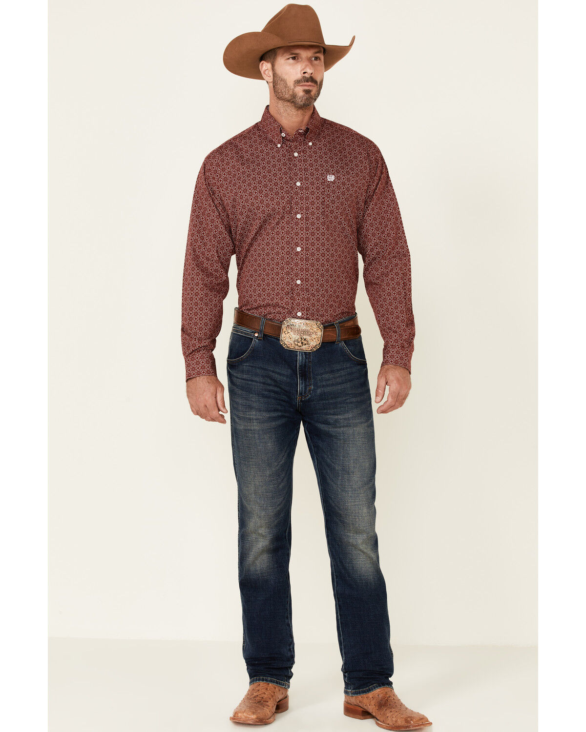 mens maroon western shirt