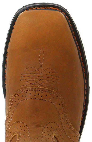 Image #10 - Cody James Men's Western Work Boots - Composite Toe, Brown, hi-res