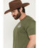 Image #3 - Cowboy Hardware Men's Redneck Tough Short Sleeve Graphic T-Shirt, Green, hi-res