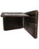 Image #3 - Ranch Junkie Men's Denali Leather Bifold Wallet, Dark Brown, hi-res