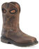 Image #1 - Double H Men's Dustie Waterproof Work Boots - Composite Toe, Dark Brown, hi-res