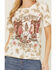 Image #3 - Rock & Roll Denim Women's Tie Dye West Short Sleeve Graphic Tee, Cream, hi-res