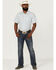 Image #2 - Gibson Men's Big Sky Plaid Short Sleeve Button Down Western Shirt, Medium Blue, hi-res