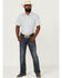 Image #2 - Gibson Men's Big Sky Plaid Short Sleeve Button Down Western Shirt , Medium Blue, hi-res