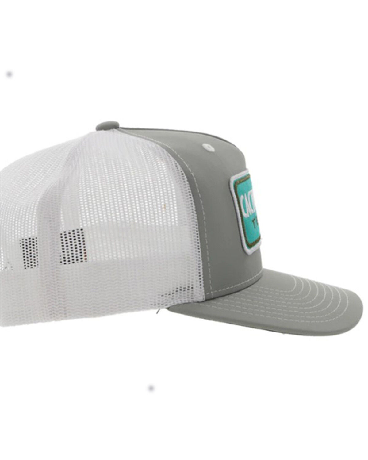 Image #5 - Hooey Men's Cactus Ropes Patch Trucker Cap, Grey, hi-res