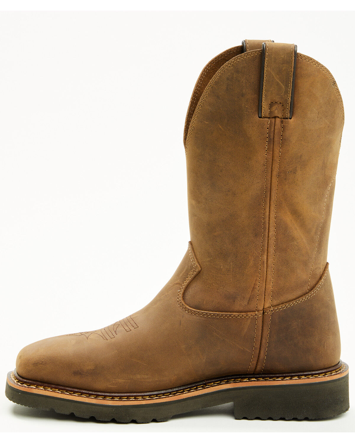 Image #3 - Cody James Men's Pull-On Work Boots - Soft Toe, Brown, hi-res